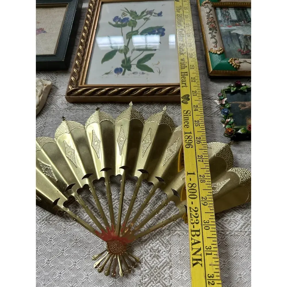 Vintage lot gallery accent wall art pictures set ornate gold framed portraits 10